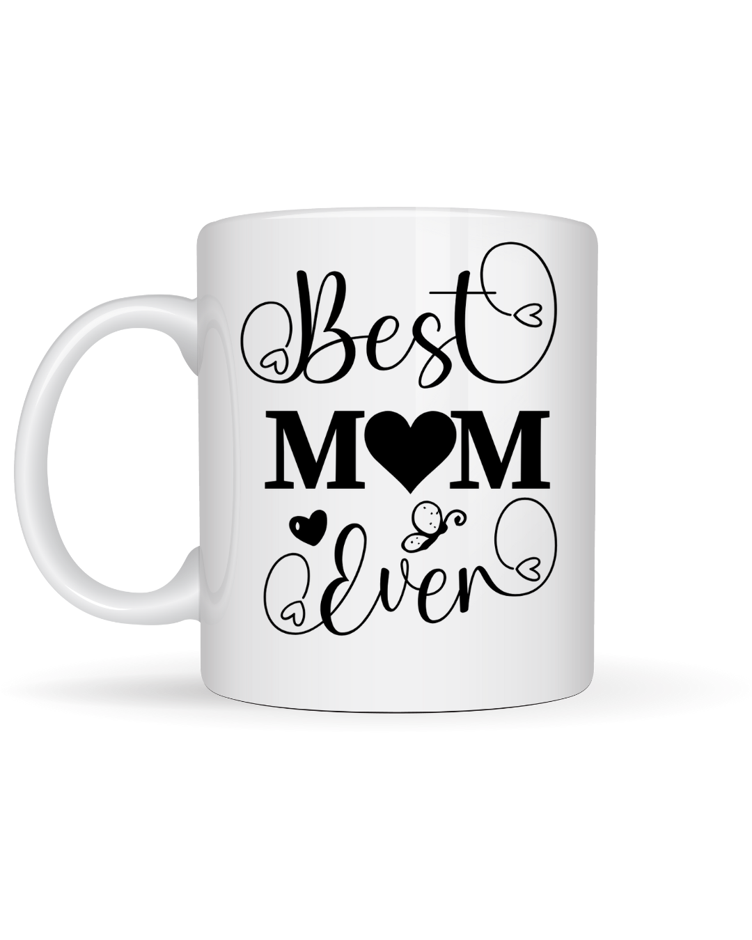 Best Mom Ever - 12oz Ceramic Mug & 4-inch Coaster A Heartfelt Gift for Mom