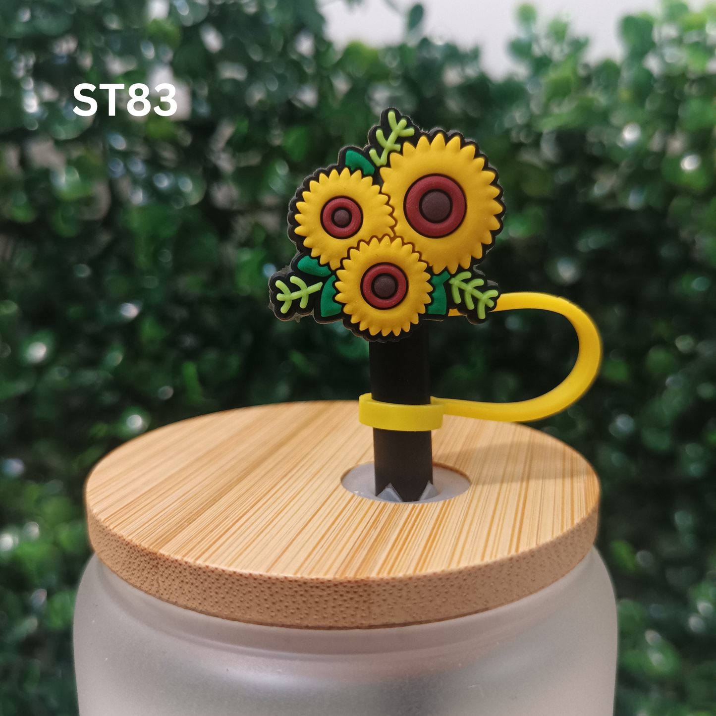 Cute Flower Straw Topper 8mm Silicone Tumbler Accessory