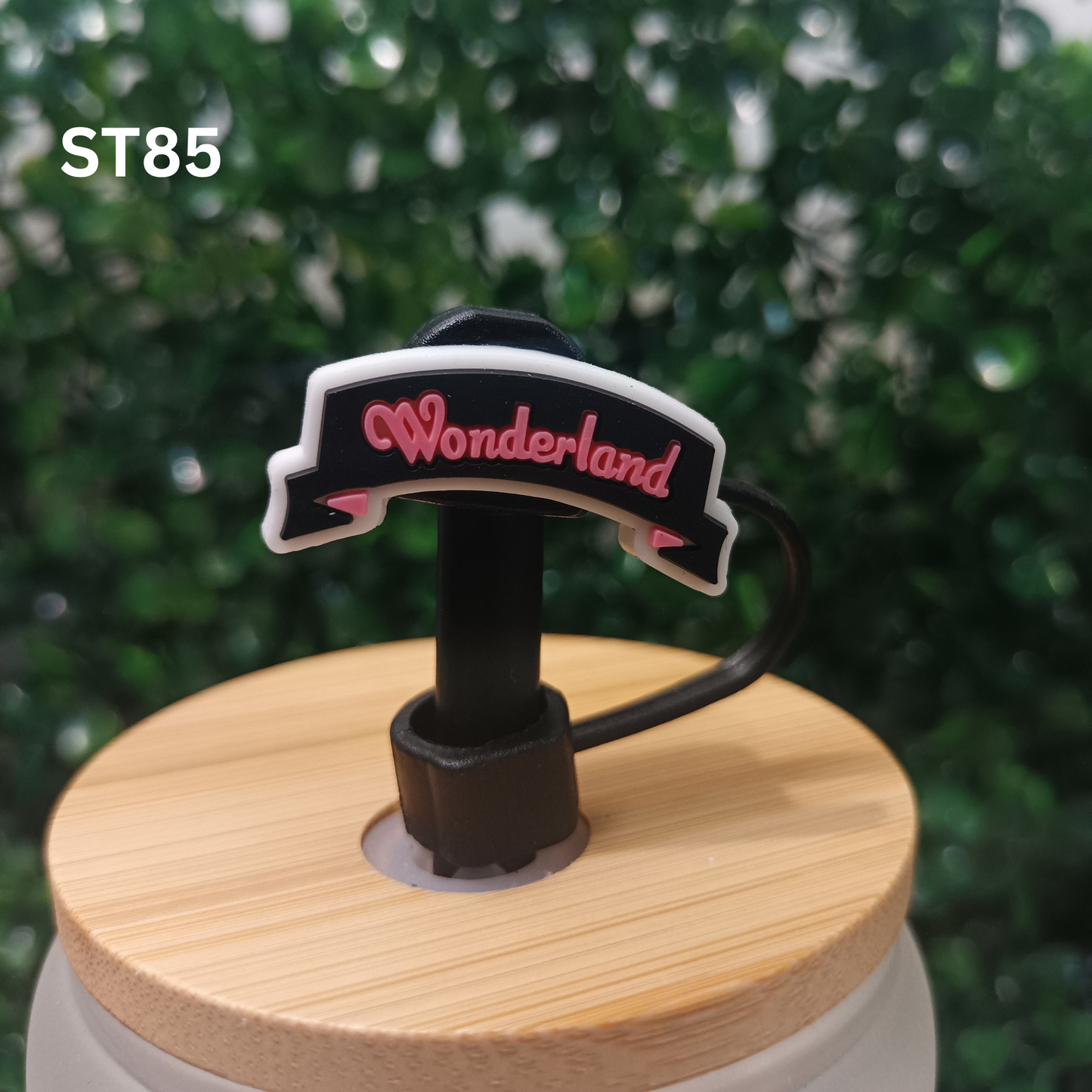Wonderland Straw Topper – 10mm Silicone Straw Cover – Fantasy Tumbler Accessory – Reusable Dust Plug – Cute Drink Charm