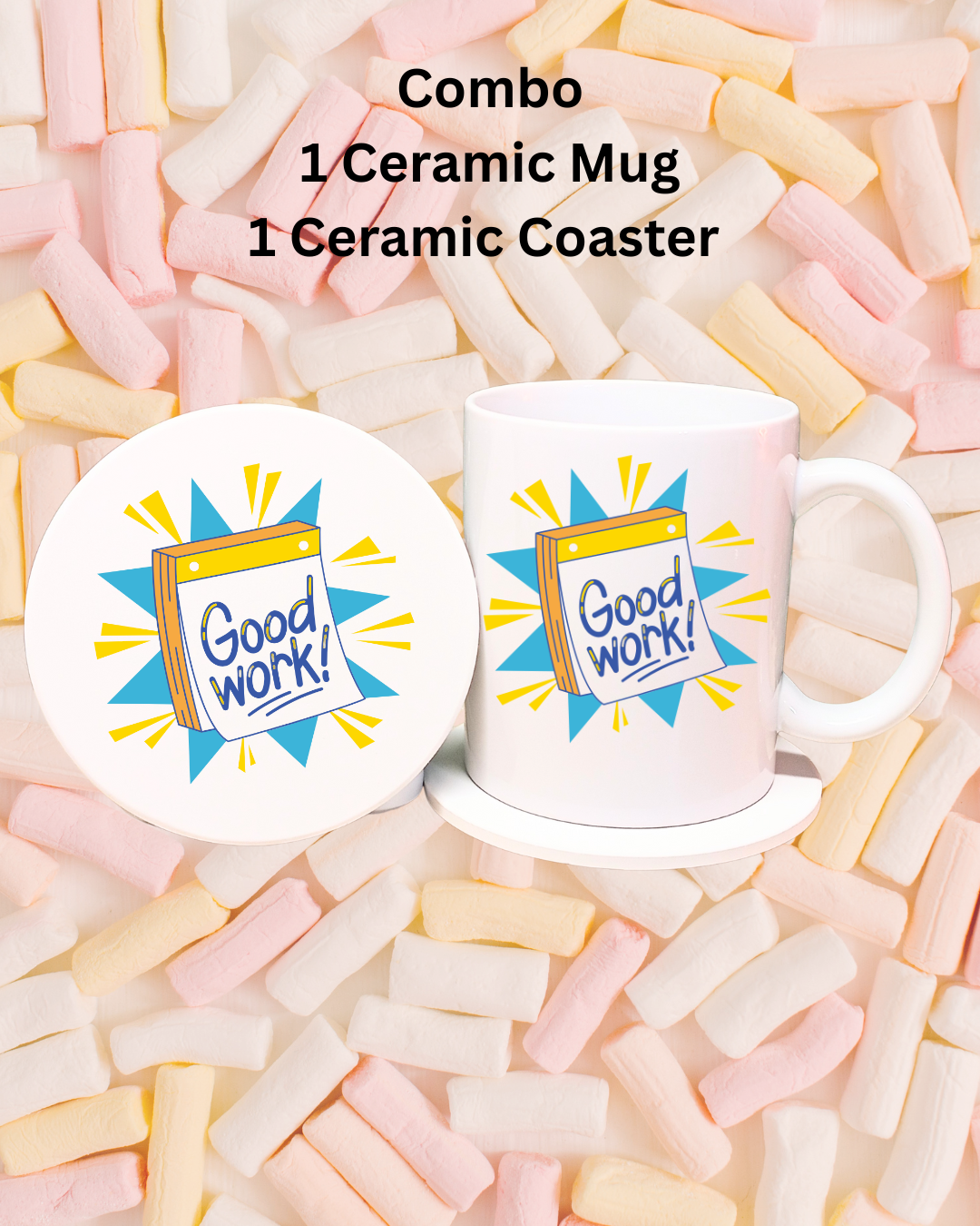 Ceramic Mug 12oz & Coaster 4in,The Perfect Gift for Coffee Lovers!