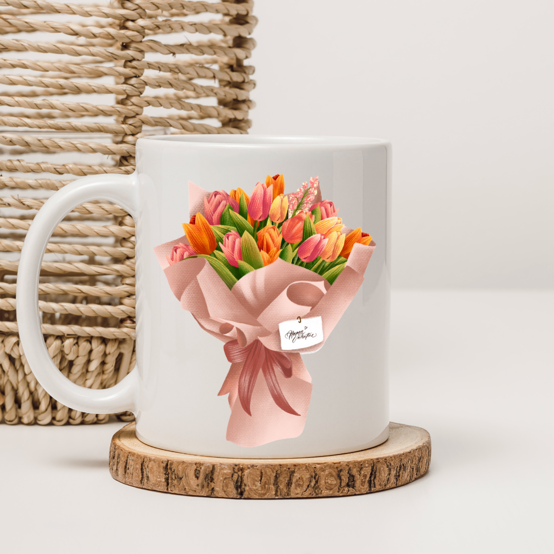 Flower Collection 12oz ceramic mug Gift Mug, Girlfriend Boyfriend Gift, Artisan Handmade Coffee Cup, Gifts Personalized Coffee Mug, Mug for Men Women, mug gift for her best friend tumbler