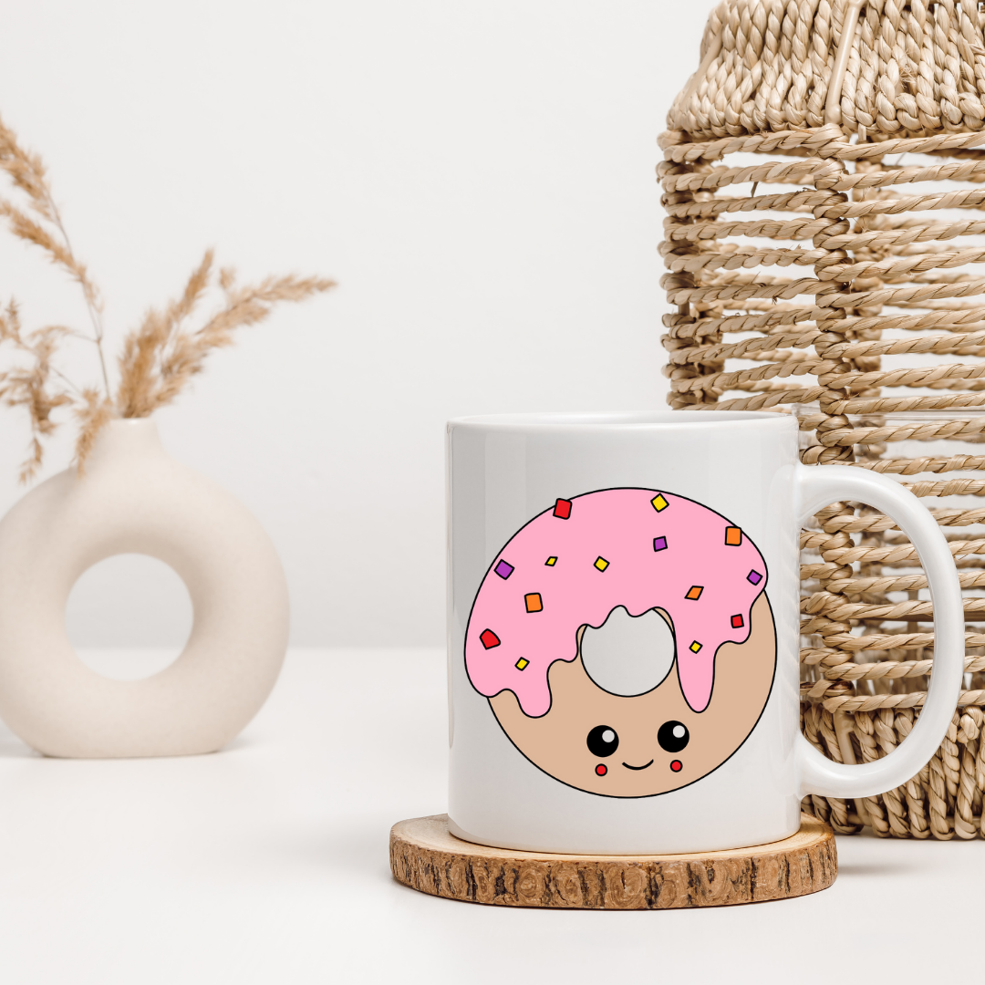 Baby Donut 12oz ceramic mug Gift Mug, Girlfriend Boyfriend Gift, Artisan Handmade Coffee Cup, Gifts Personalized Coffee Mug, Mug for Men Women, mug gift for her best friend tumbler