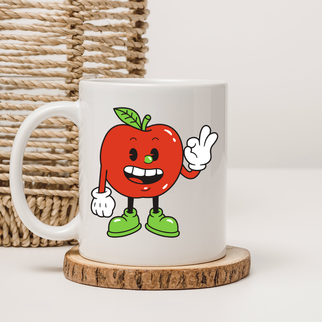 Apple colection 12oz ceramic mug Gift Mug, Girlfriend Boyfriend Gift, Artisan Handmade Coffee Cup, Gifts Personalized Coffee Mug, Mug for Men Women, mug gift for her best friend tumbler