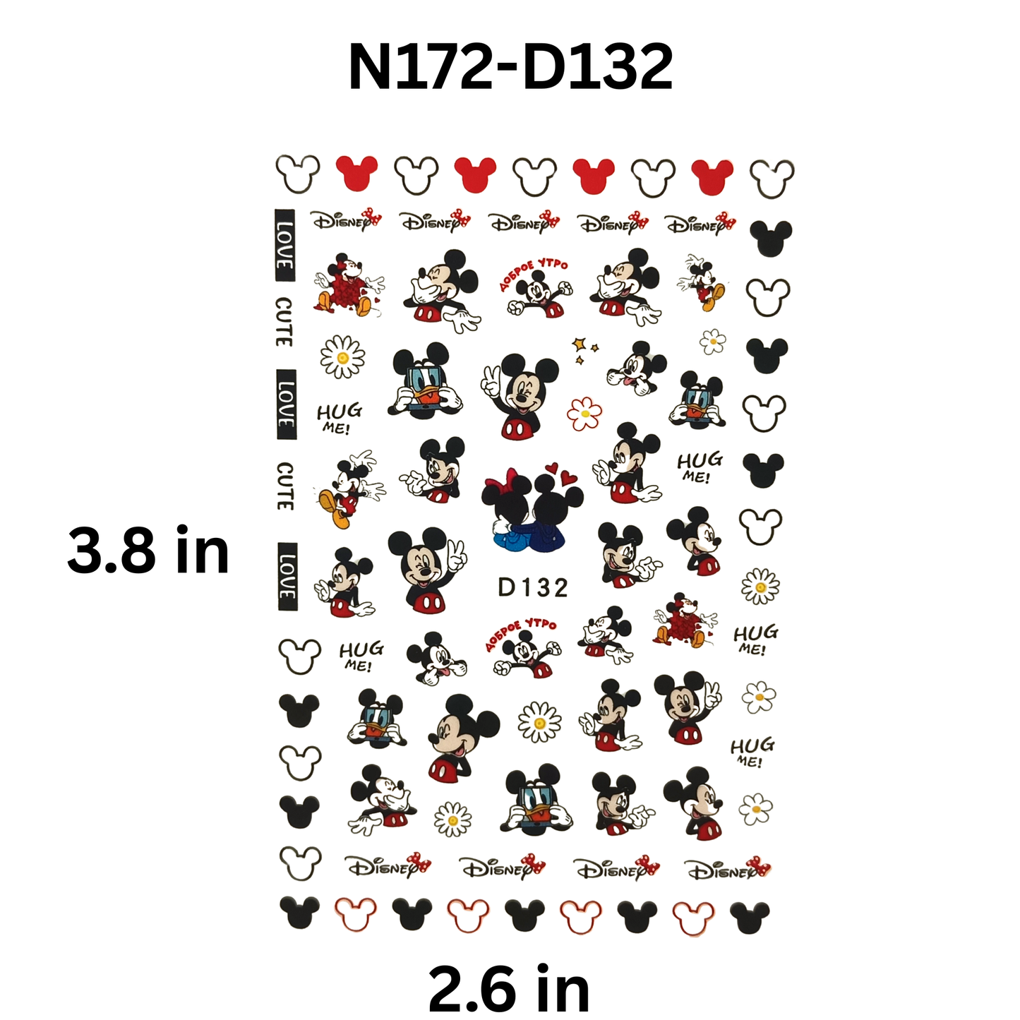 Cute Mickey Minnie Mouse Nail Stickers – Easy DIY Nail Art Decoration