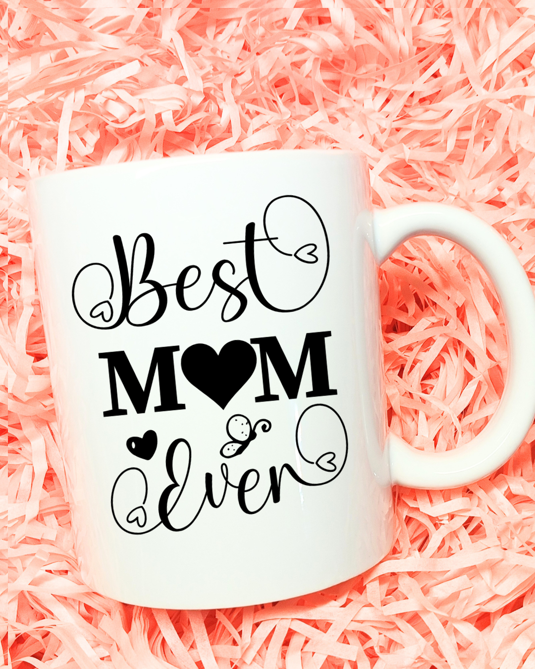 Best Mom Ever - 12oz Ceramic Mug & 4-inch Coaster A Heartfelt Gift for Mom