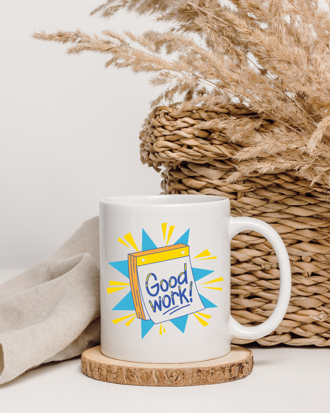 Ceramic Mug 12oz & Coaster 4in,The Perfect Gift for Coffee Lovers!