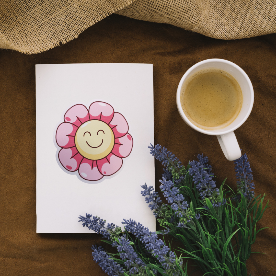 Tammy Flame Floral sticker,Waterproof Vinyl Sticker 3 Inch Durable Decal for Laptops, Water Bottles, Phones,High Quality