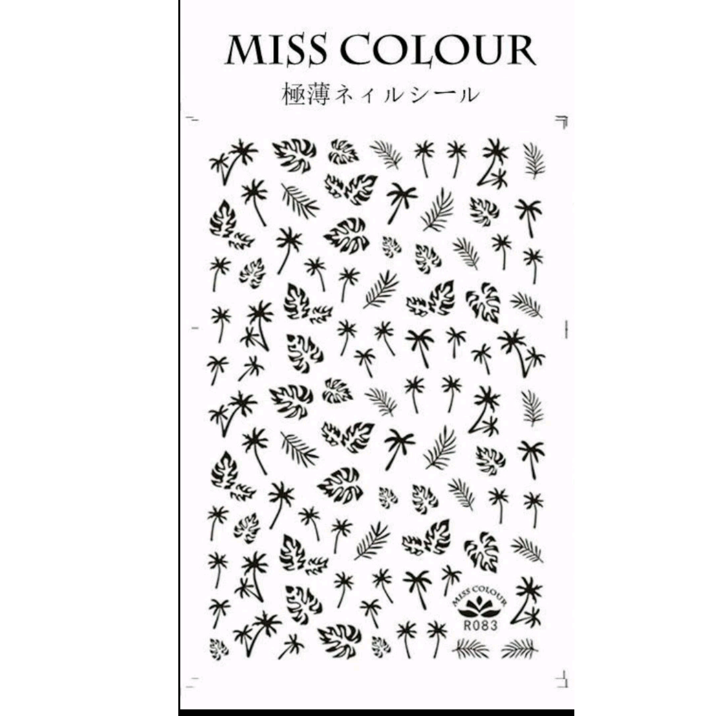 3D Palm Tree Nail Stickers, Nail Sticker Design Acrylic Gel Dip Manicure Pedicure