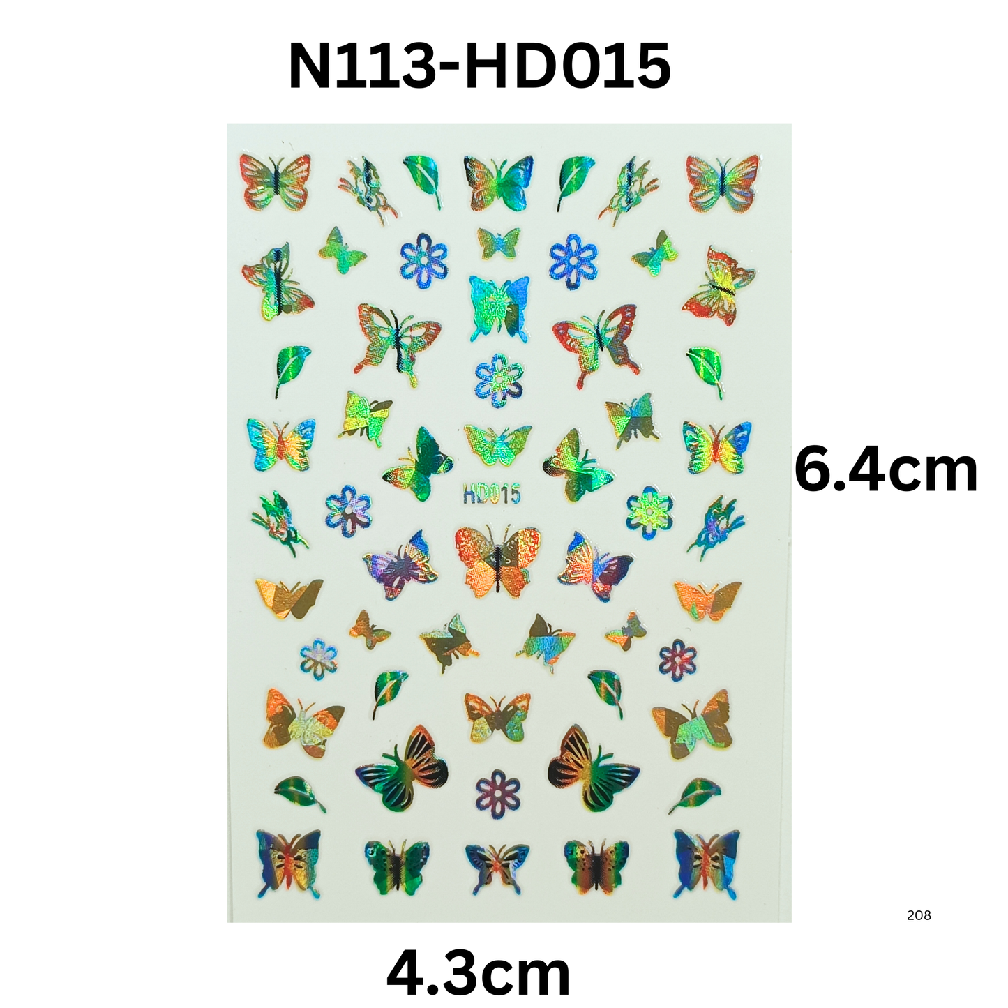 Butterfly Nail Stickers Holographic – DIY Nail Art & Salon Design