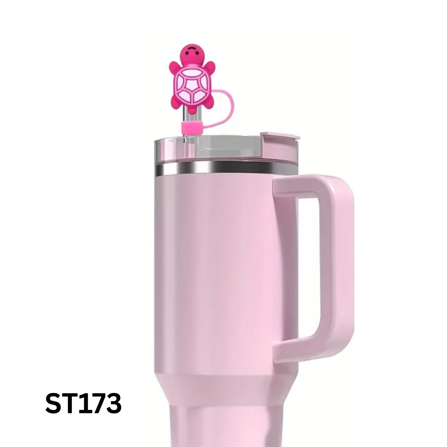 TURTLE STRAW TOPPER COVER 10MM ā Cute Silicone Turtle Cap for Tumbler Cups