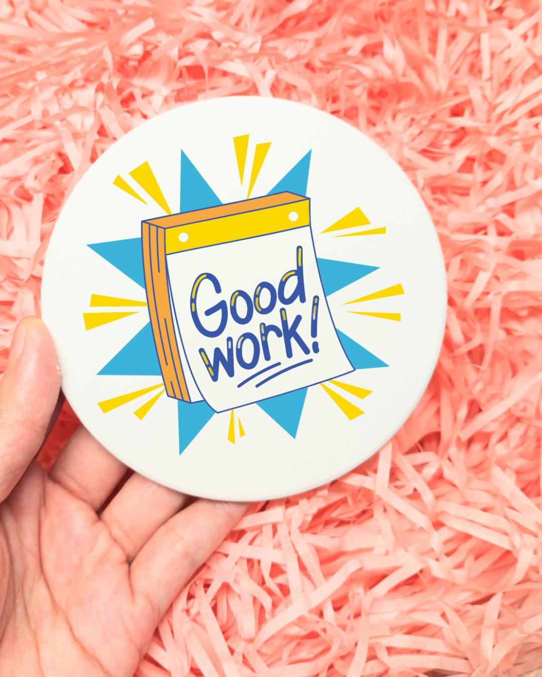 Set of 2 Ceramic Coasters 4-inch – UV DTF Printed – Durable and Stylish Drink Coasters