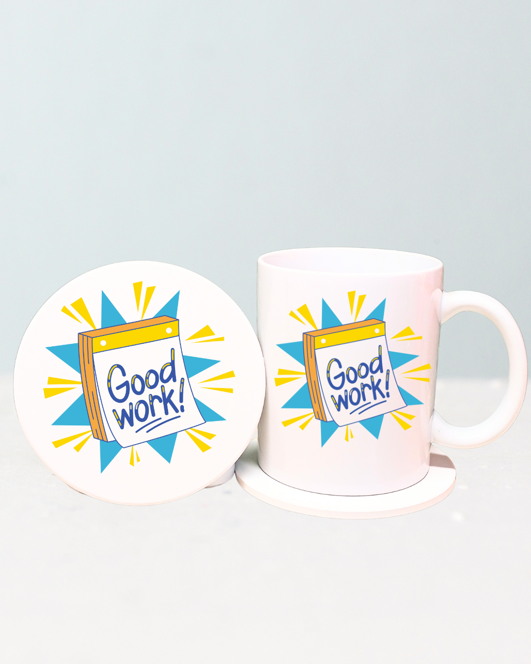 Ceramic Mug 12oz & Coaster 4in,The Perfect Gift for Coffee Lovers!