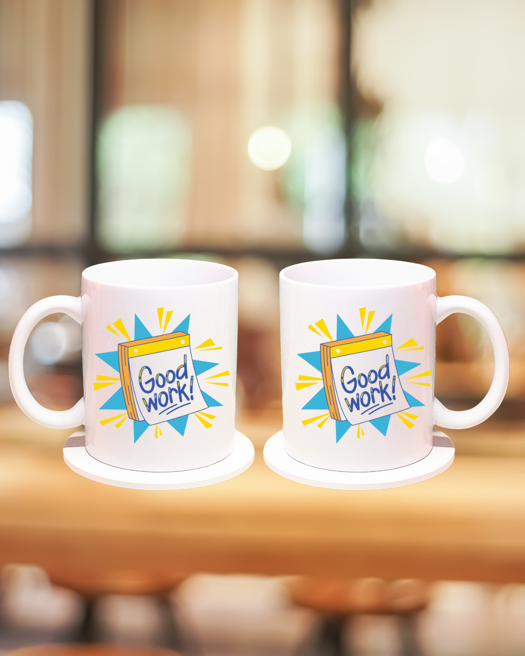 Ceramic Mug 12oz & Coaster 4in,The Perfect Gift for Coffee Lovers!