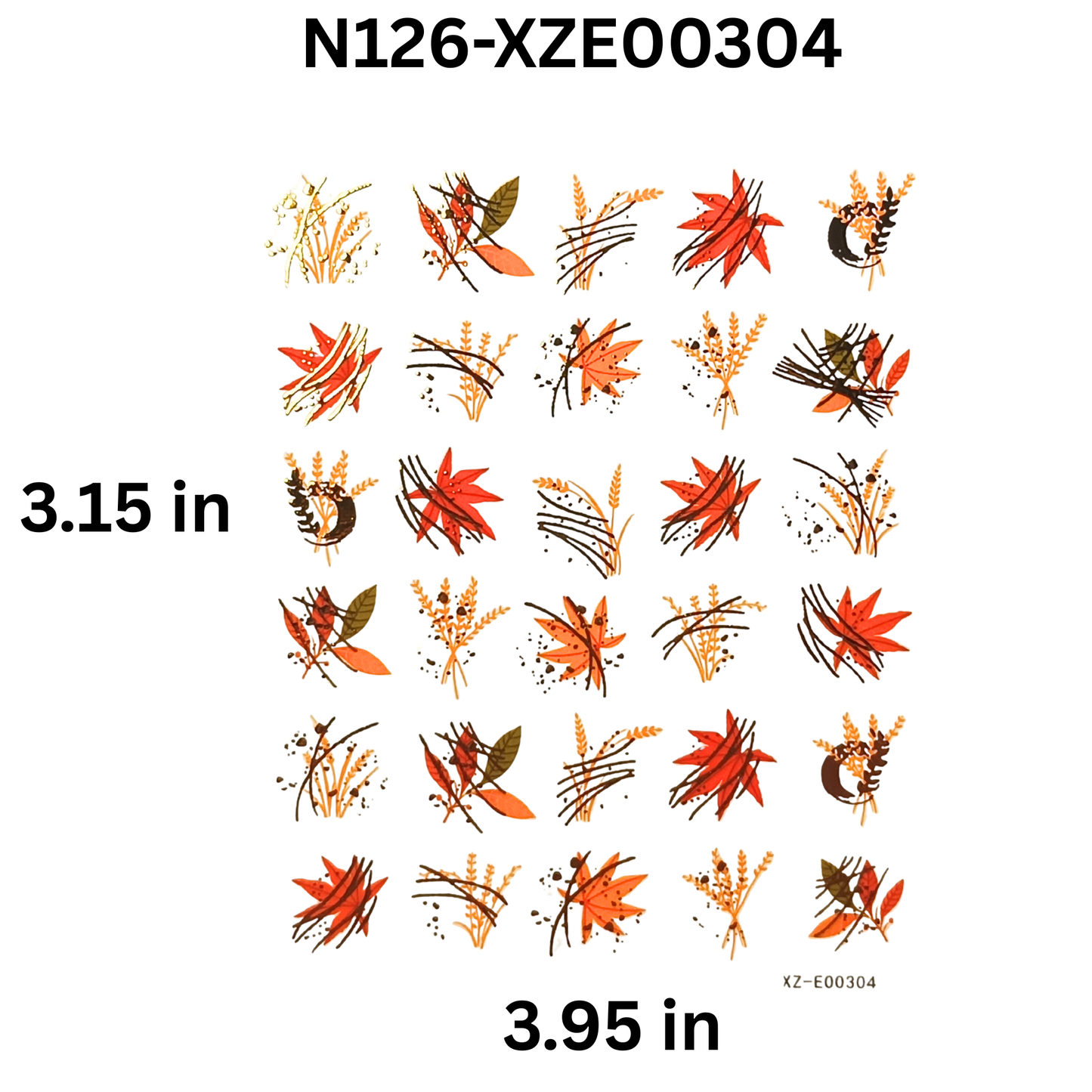 3D Maple Leaf Nail Stickers ā Autumn & Thanksgiving Nail Art Decals