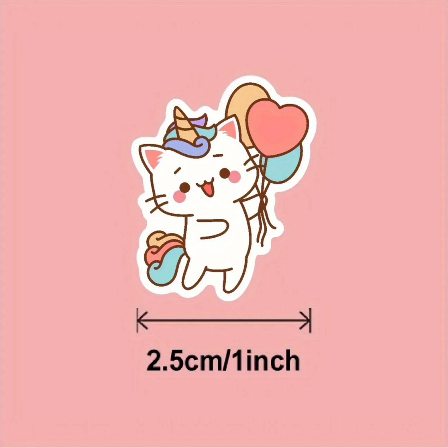 500pcs Cute Cartoon Cat Stickers - Perfect for School Rewards, Journaling & Gift Wrapping, Matte Finish, Self-Adhesive Paper Decals