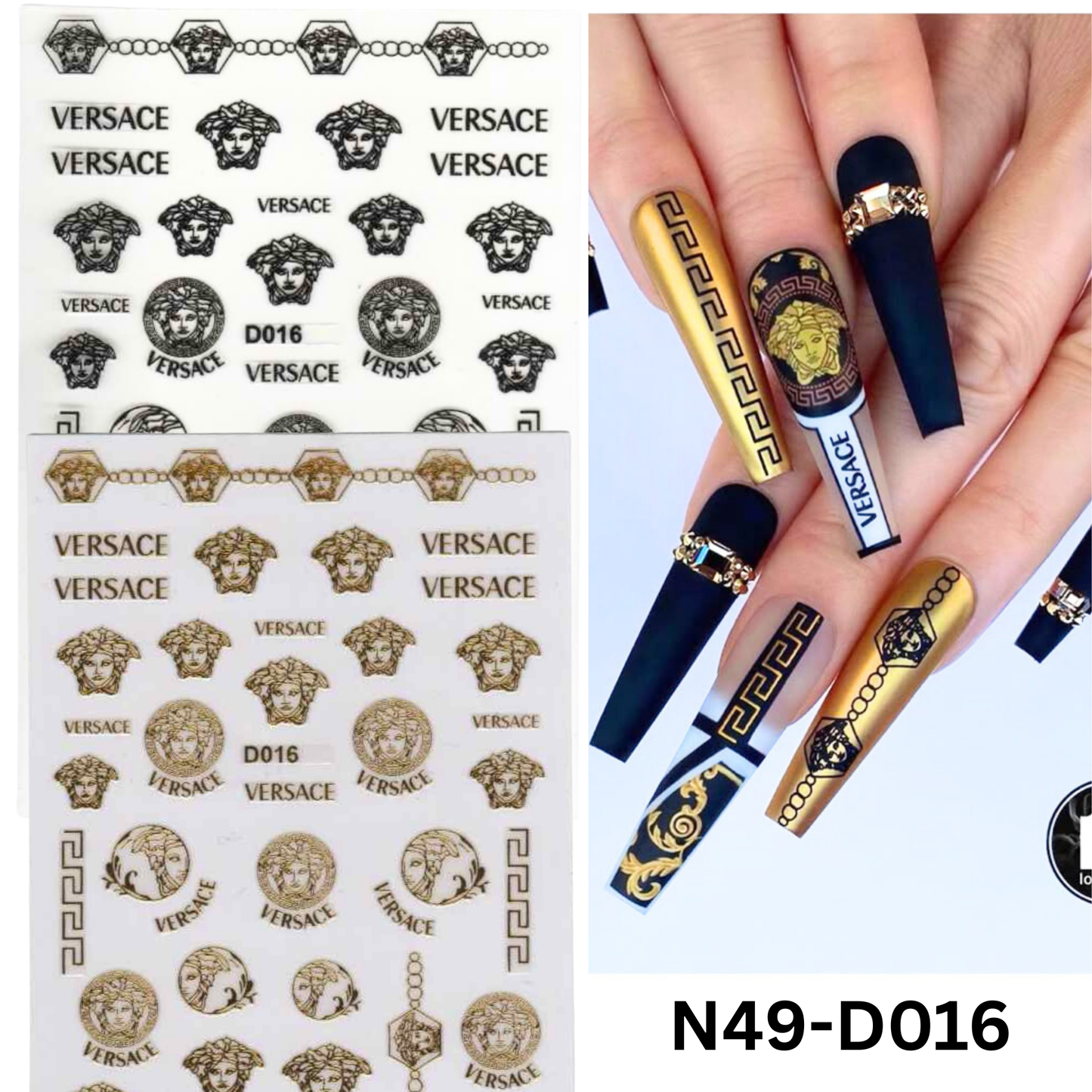 3D Sticker,Nail Art Sticker Acrylic, Dipping, Gel X, Gel Manicure Pedicure