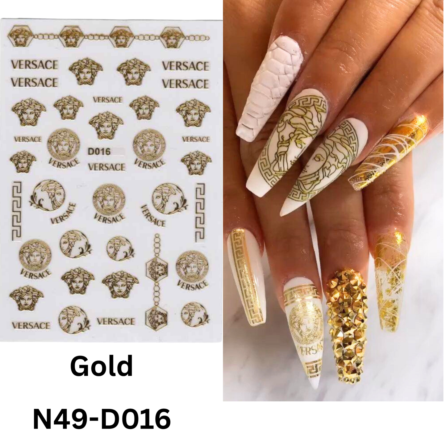 3D Sticker,Nail Art Sticker Acrylic, Dipping, Gel X, Gel Manicure Pedicure