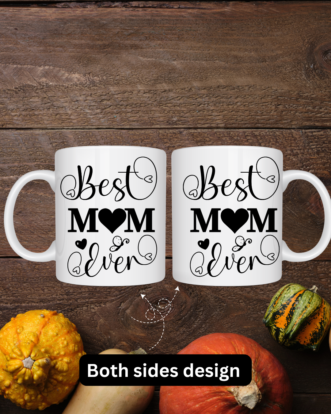 Best Mom Ever - 12oz Ceramic Mug & 4-inch Coaster A Heartfelt Gift for Mom