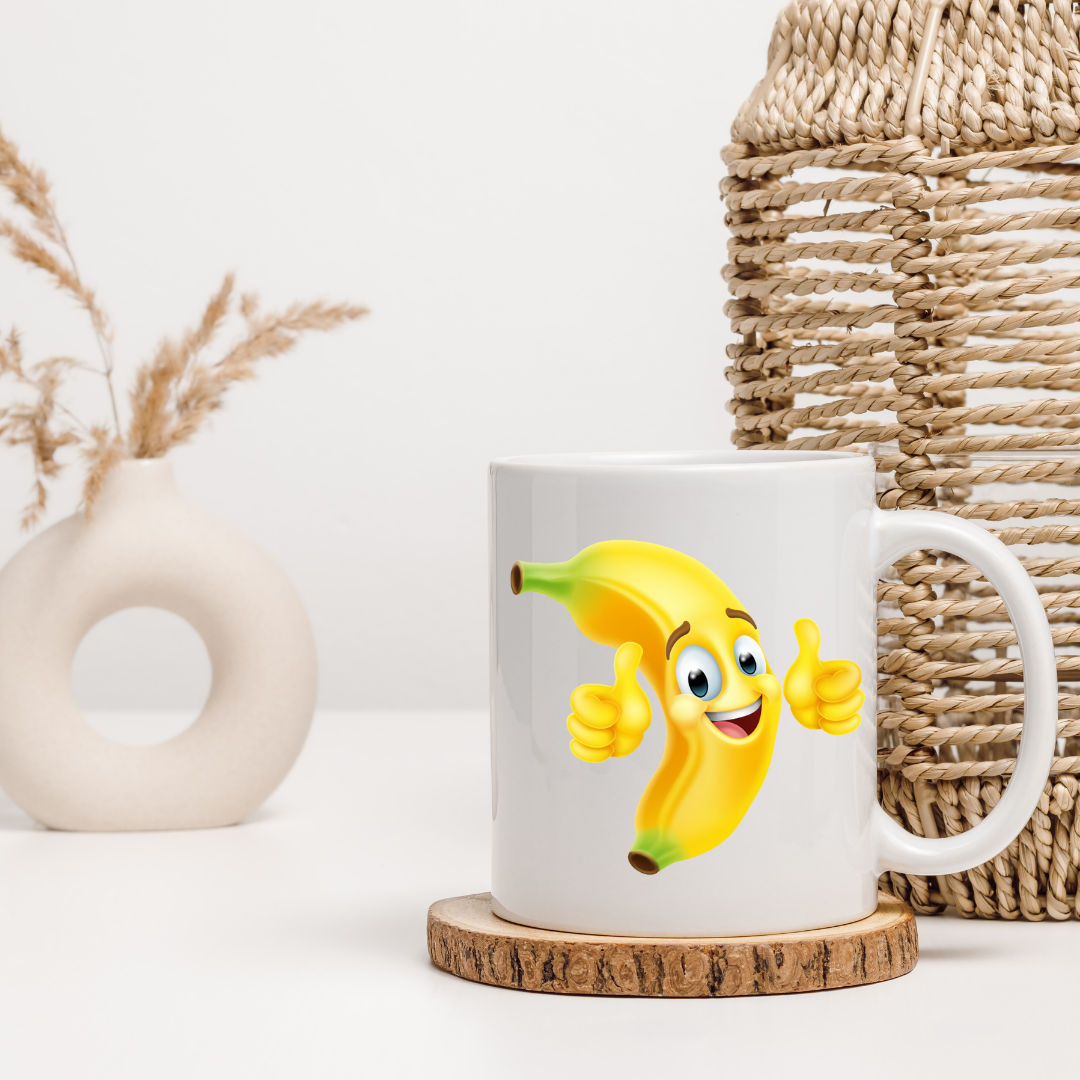 Banana collection 12oz ceramic mug Gift Mug, Girlfriend Boyfriend Gift, Artisan Handmade Coffee Cup, Gifts Personalized Coffee Mug, Mug for Men Women, mug gift for her best friend tumbler