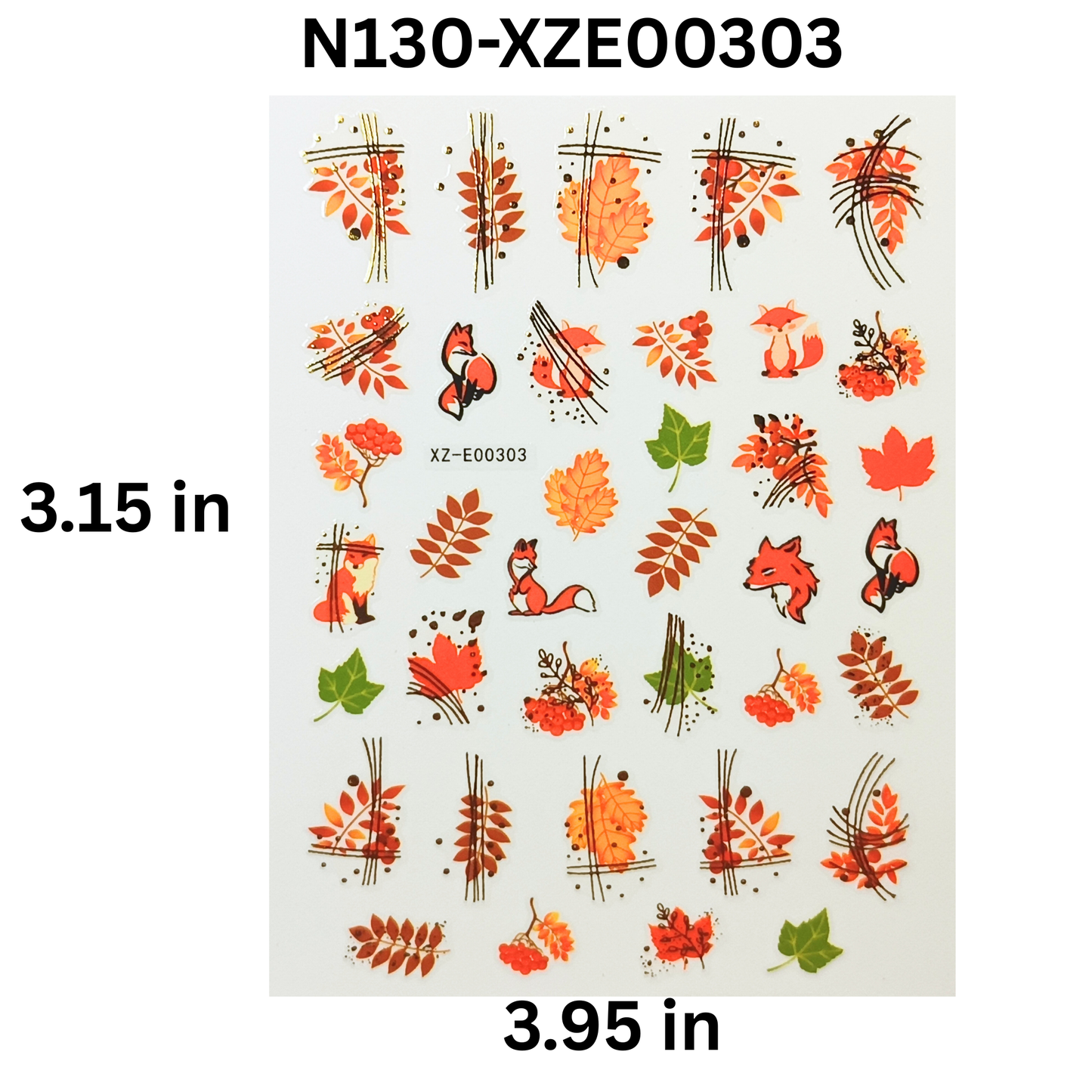 Fall Nail Decals ā 3D Maple Leaf Nail Stickers for Seasonal Nails