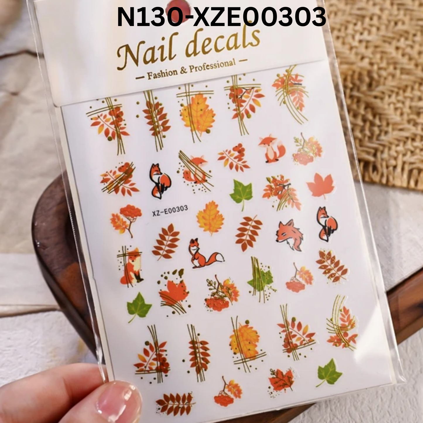 Fall Nail Decals ā 3D Maple Leaf Nail Stickers for Seasonal Nails