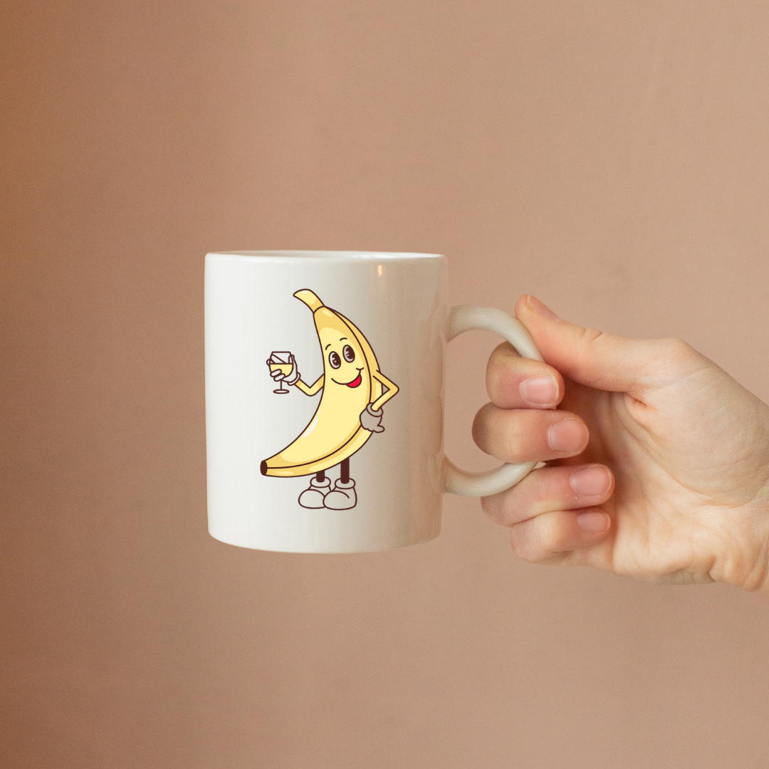 Banana collection 12oz ceramic mug Gift Mug, Girlfriend Boyfriend Gift, Artisan Handmade Coffee Cup, Gifts Personalized Coffee Mug, Mug for Men Women, mug gift for her best friend tumbler