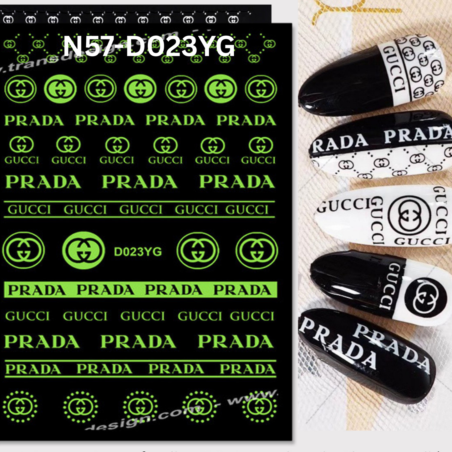 Glow In The Dark Nail Stickers Design, Nail 3D Sticker, Nail Art Sticker