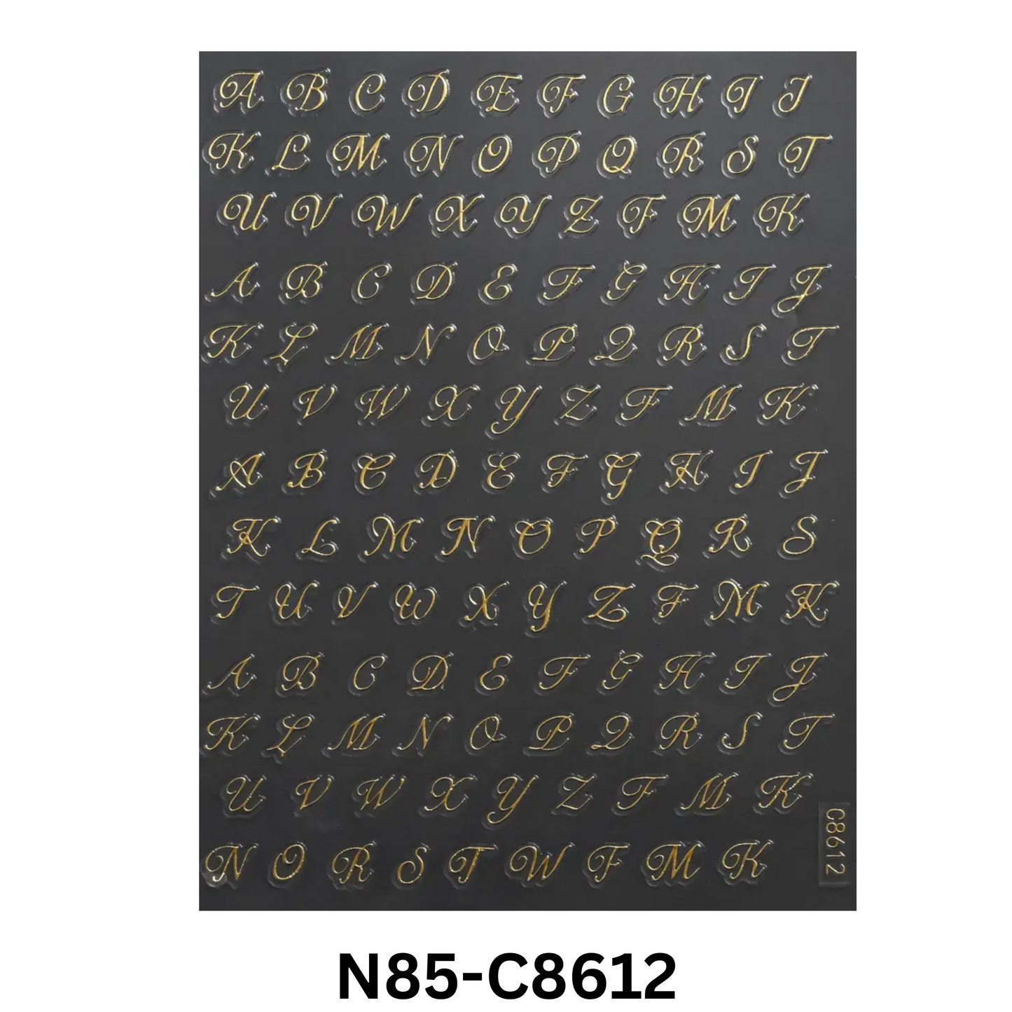 Nail 3D Roman Letter Nail Stickers, English Alphabet Nail Stickers, Nails Art Stickers