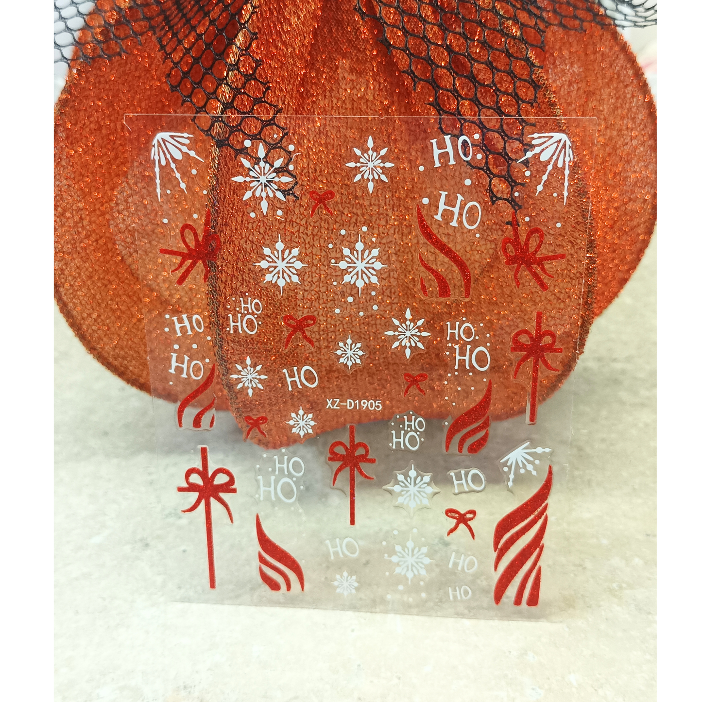 Cute Holiday Nail Decals – 3D Snowflake & Reindeer Nails