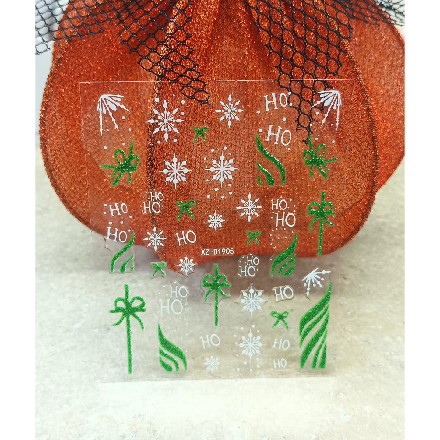 Cute Holiday Nail Decals – 3D Snowflake & Reindeer Nails