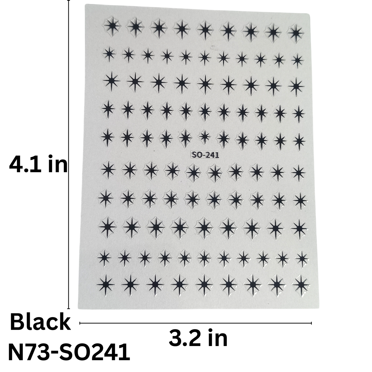 3D Star Nails Art Stickers Starlight Stylish tyles Self Adhesive Decals Nail
