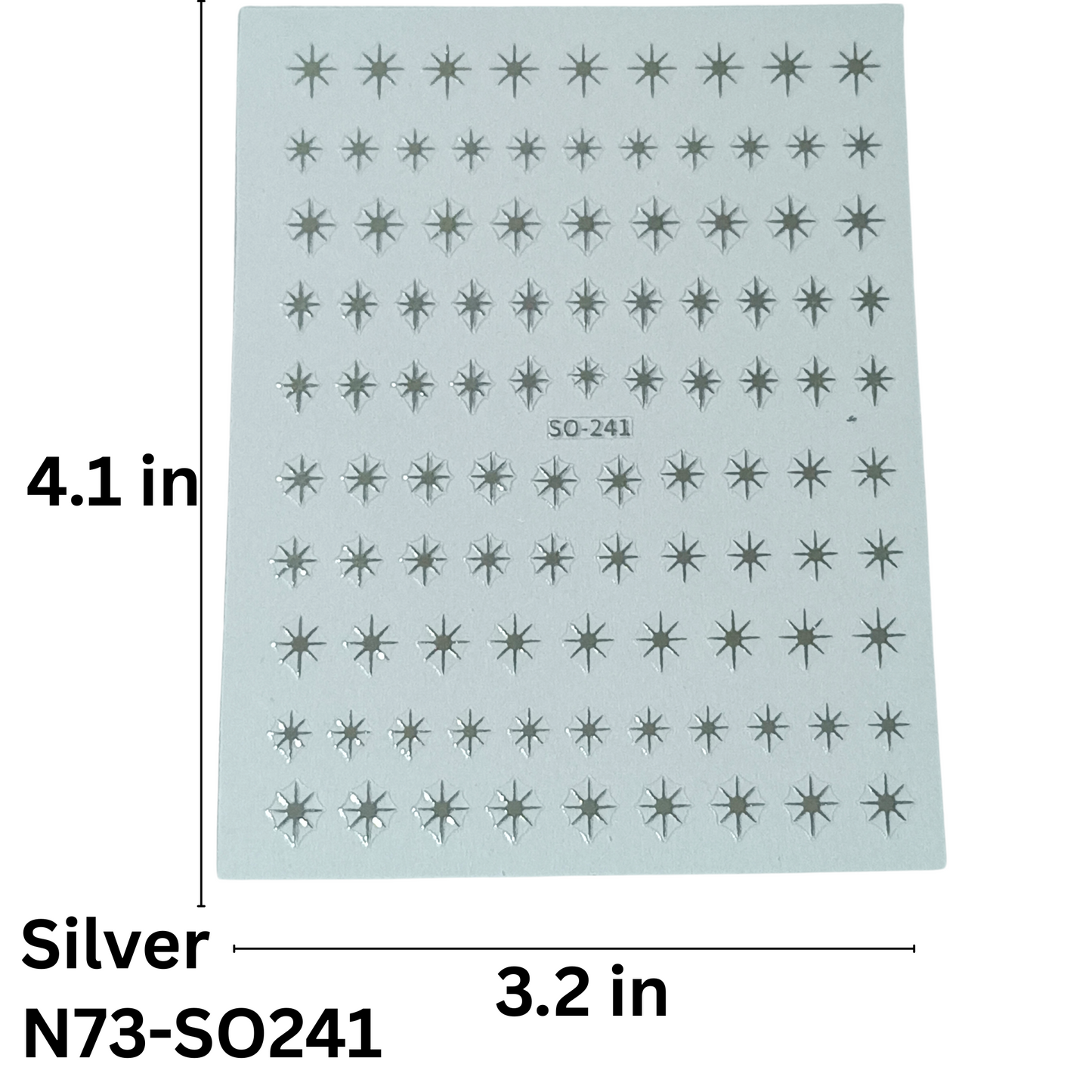 3D Star Nails Art Stickers Starlight Stylish tyles Self Adhesive Decals Nail