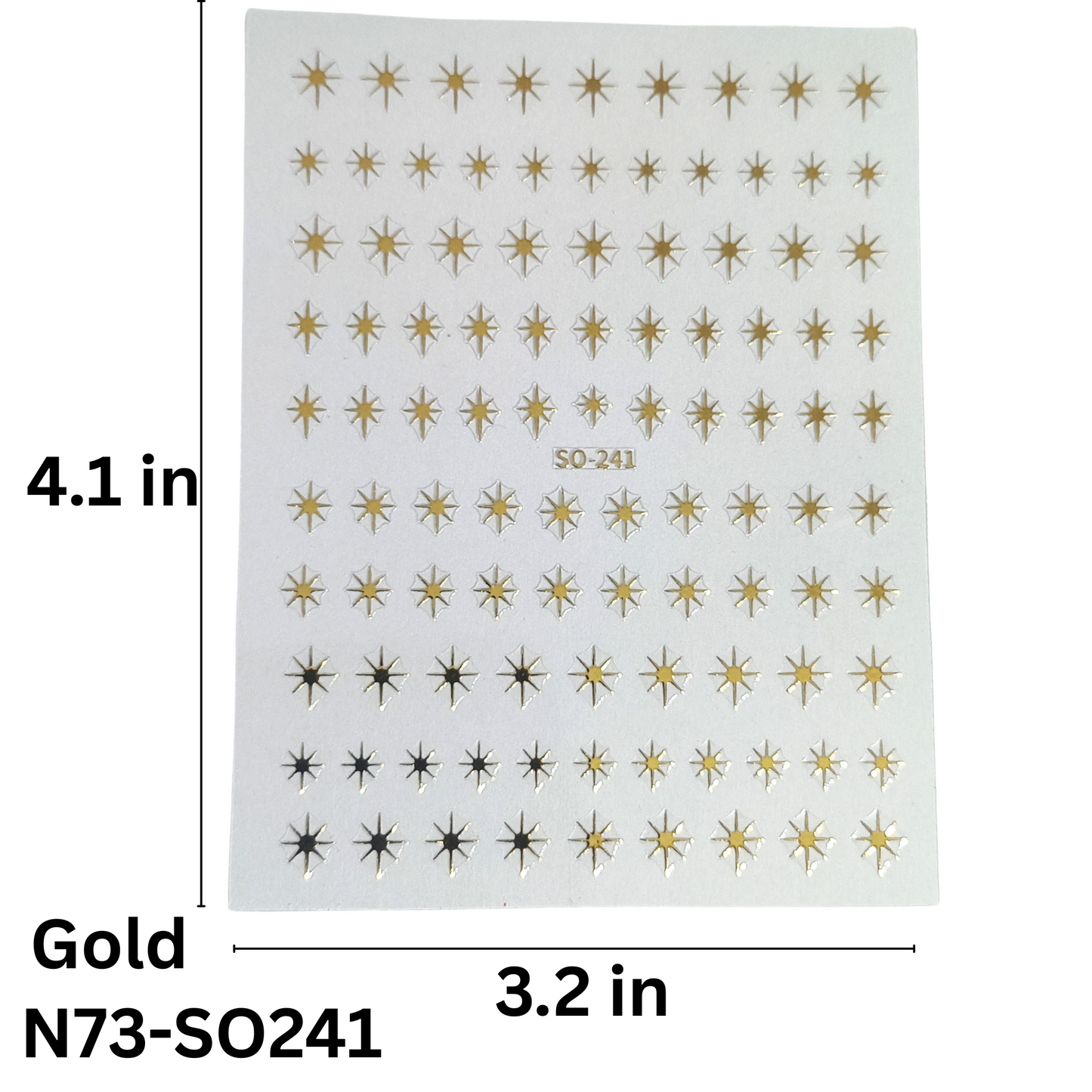 3D Star Nails Art Stickers Starlight Stylish tyles Self Adhesive Decals Nail