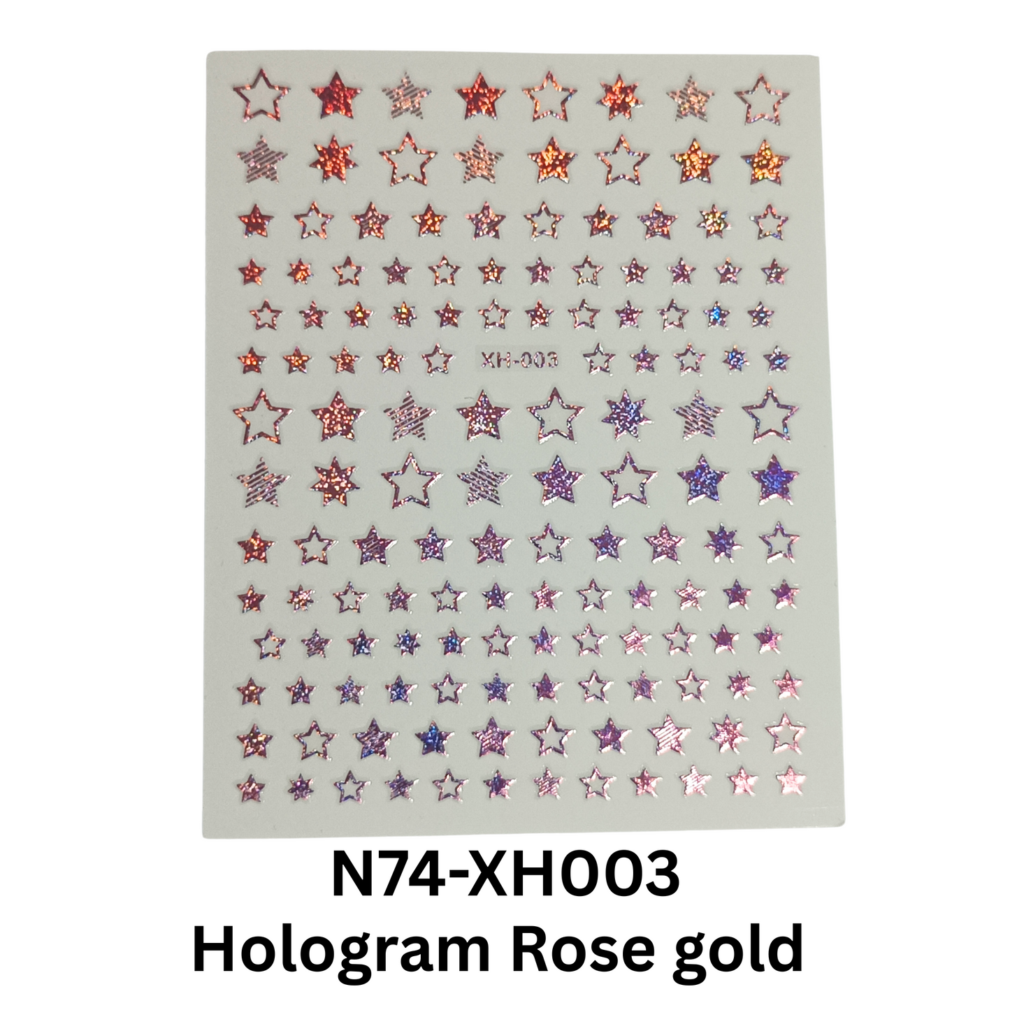 Star Nail Stickers, Nail Star Stickers For Nail Art, 3D Nail Art Star Decals, Small Star Stickers For Nails, Star Nail Design
