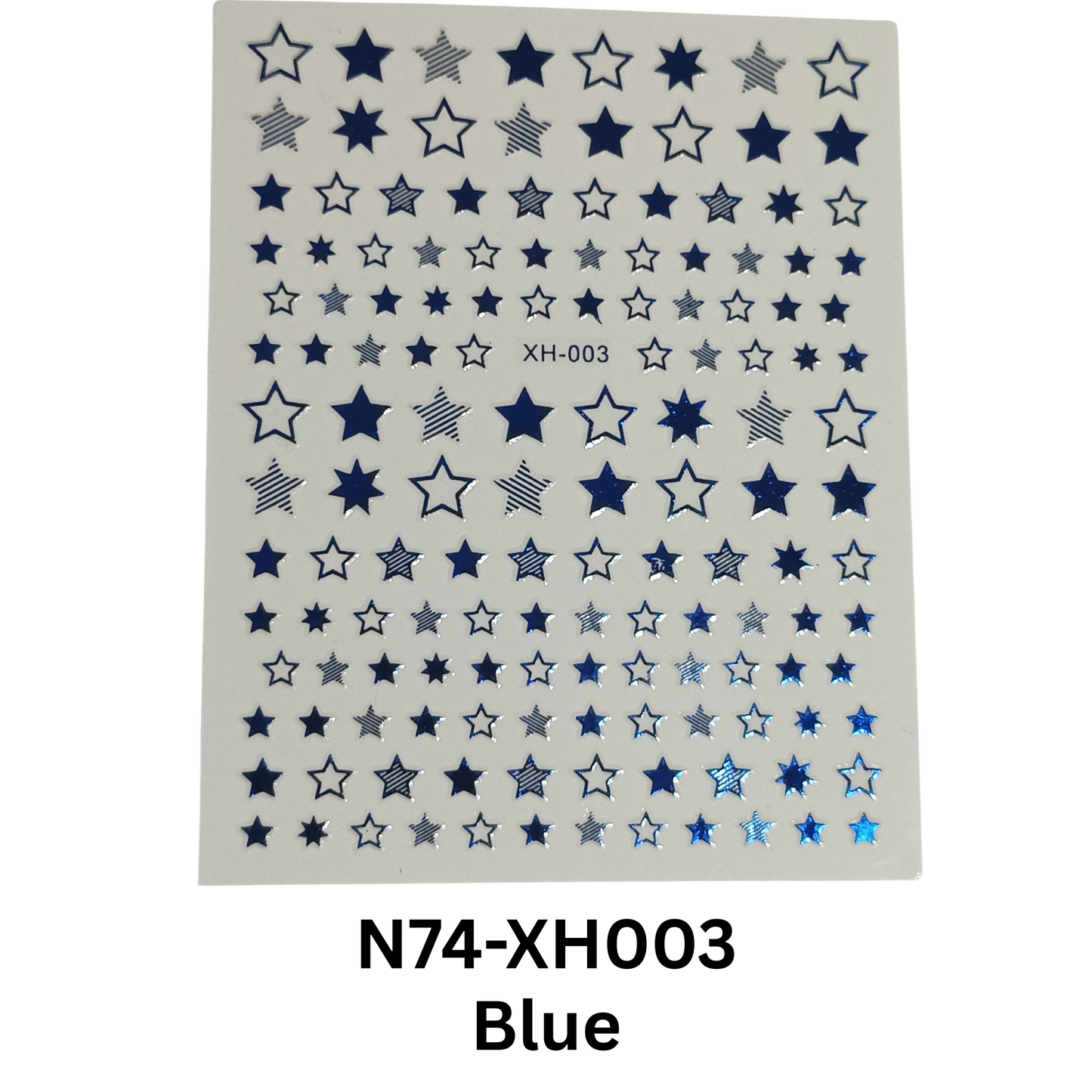 Star Nail Stickers, Nail Star Stickers For Nail Art, 3D Nail Art Star Decals, Small Star Stickers For Nails, Star Nail Design
