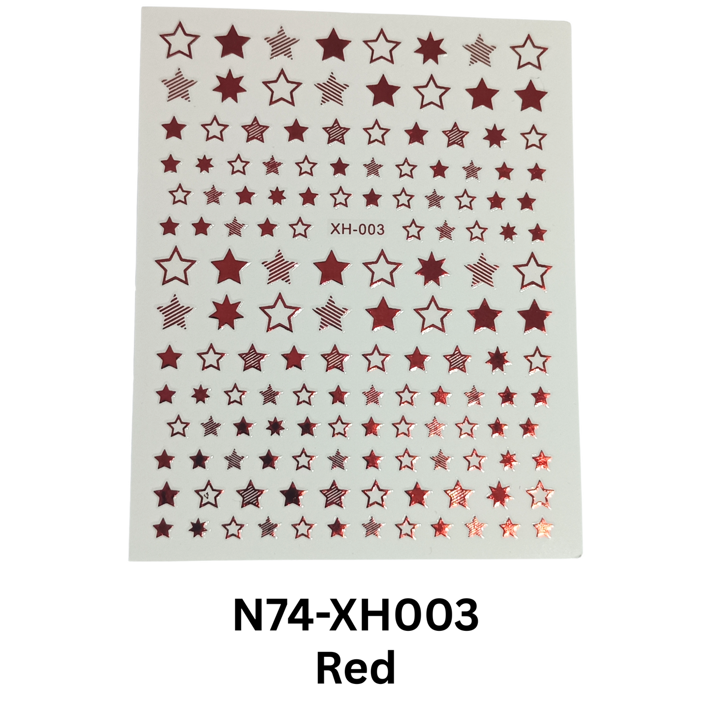 Star Nail Stickers, Nail Star Stickers For Nail Art, 3D Nail Art Star Decals, Small Star Stickers For Nails, Star Nail Design