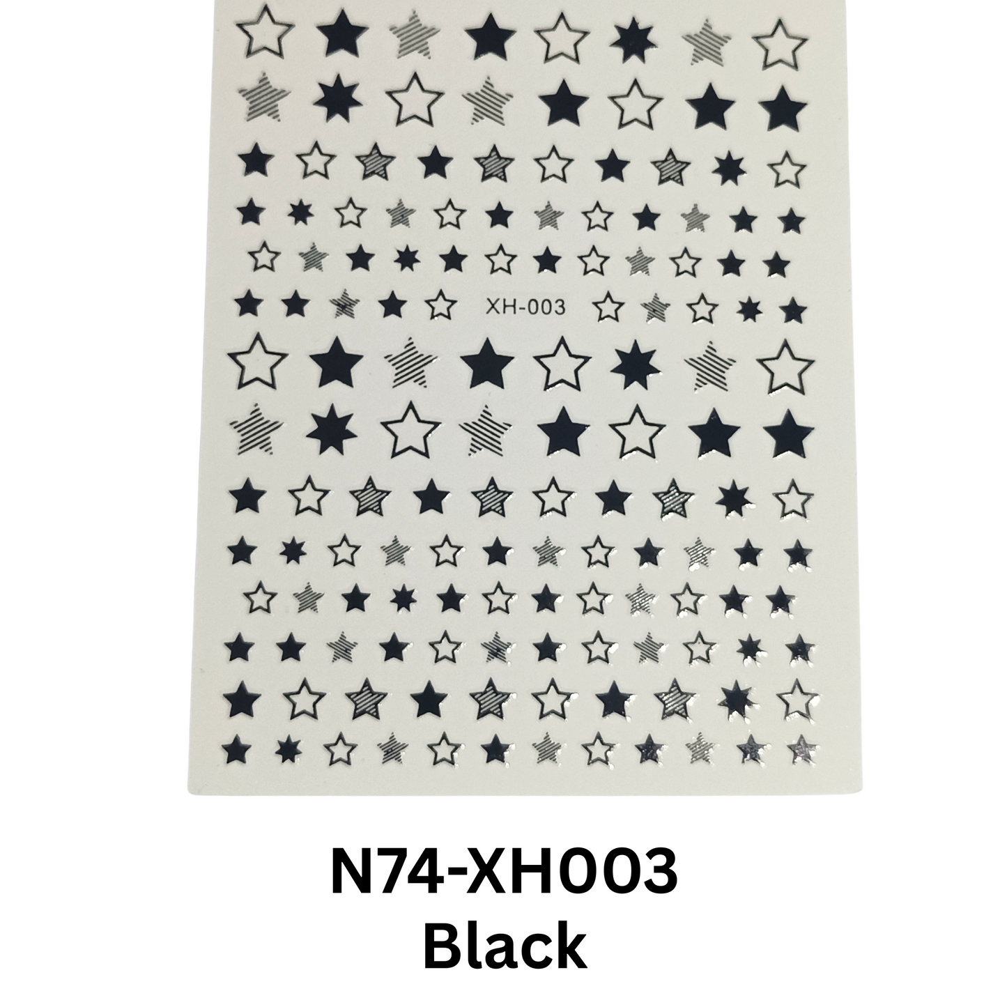 Star Nail Stickers, Nail Star Stickers For Nail Art, 3D Nail Art Star Decals, Small Star Stickers For Nails, Star Nail Design