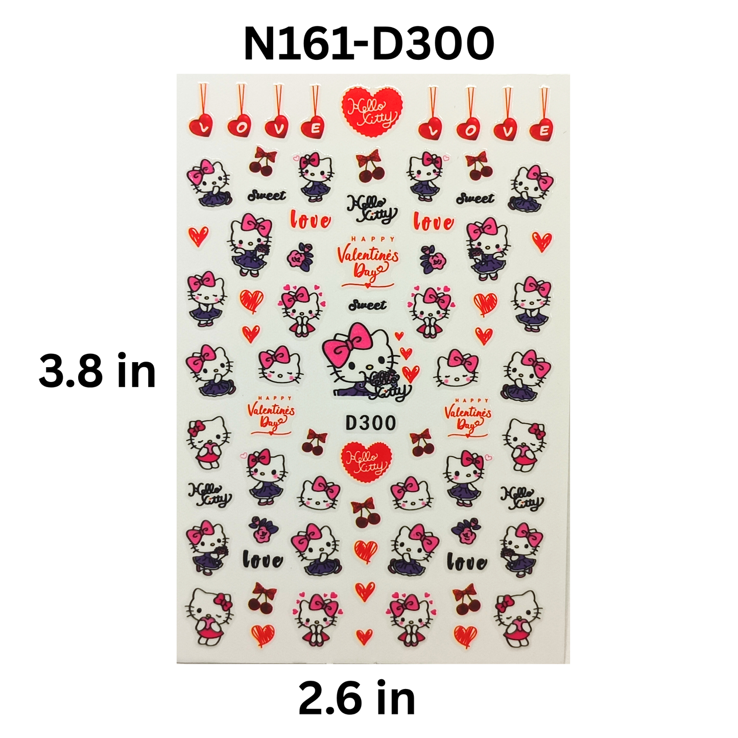 3D Hello Kitty Nail Art Stickers ā Easy Peel & Stick Nail Designs