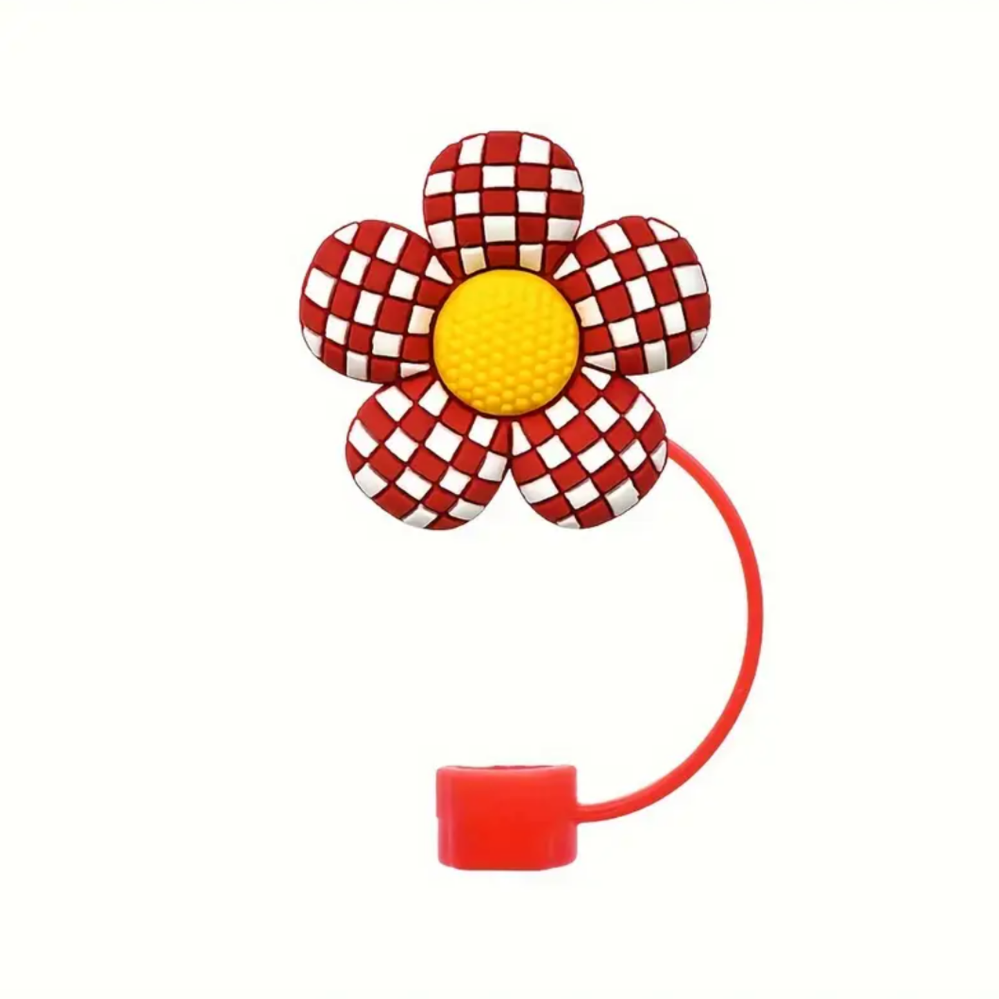 Floral Straw Toppers 10mm– Reusable Silicone Flower Covers for Tumblers & Cups | Cute & Functional Drink Accessories
