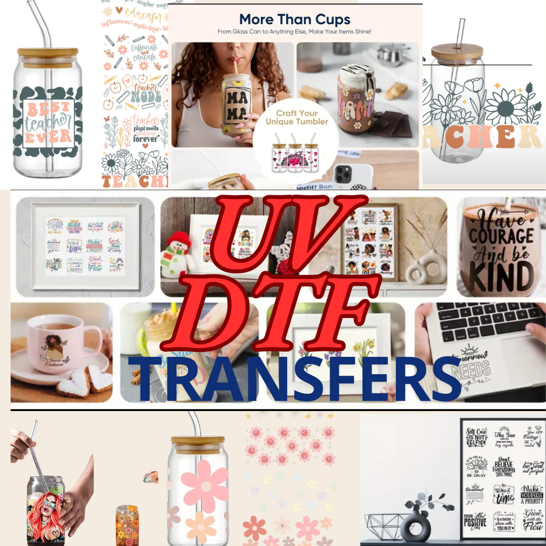 Never Stop Reading Reading Time UV DTF Transfer – Perfect for Book Lovers – Vibrant & Long-Lasting
