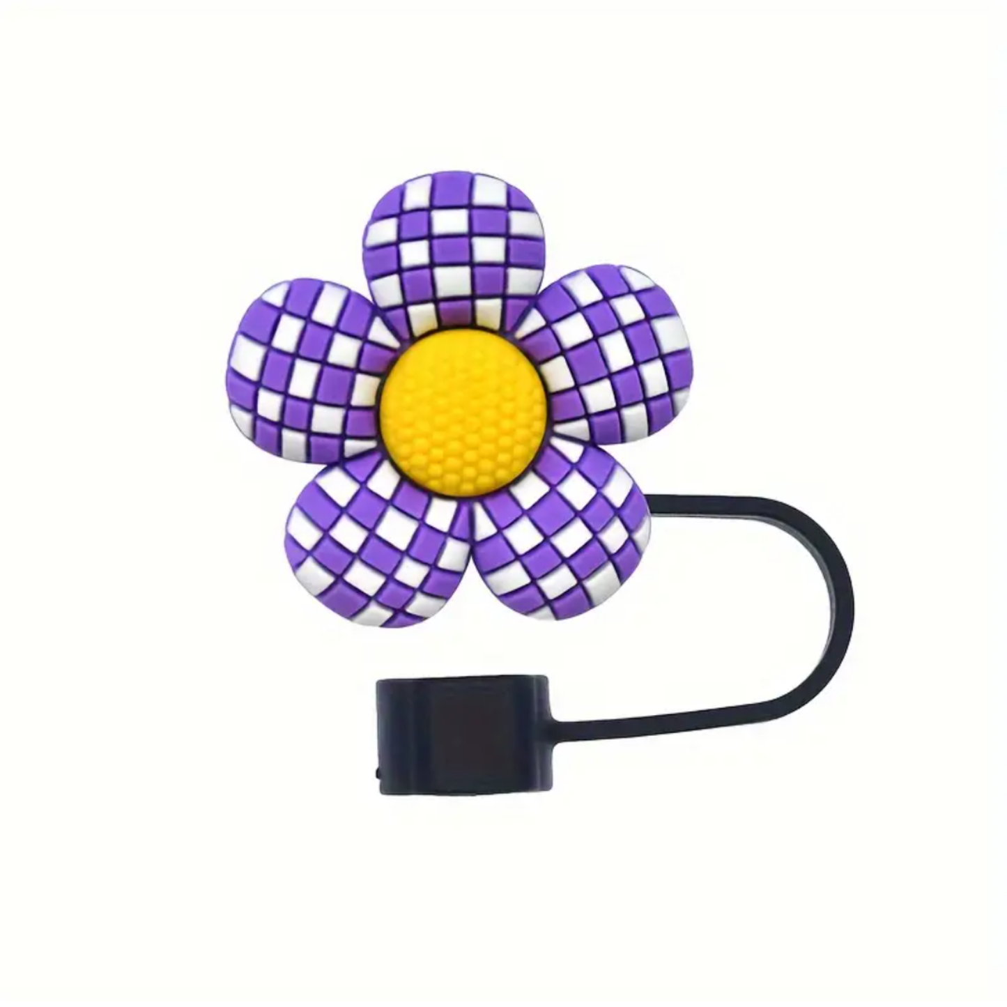 Floral Straw Toppers 10mm– Reusable Silicone Flower Covers for Tumblers & Cups | Cute & Functional Drink Accessories