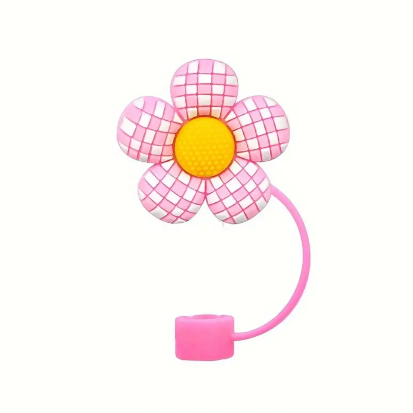 Floral Straw Toppers 10mm– Reusable Silicone Flower Covers for Tumblers & Cups | Cute & Functional Drink Accessories