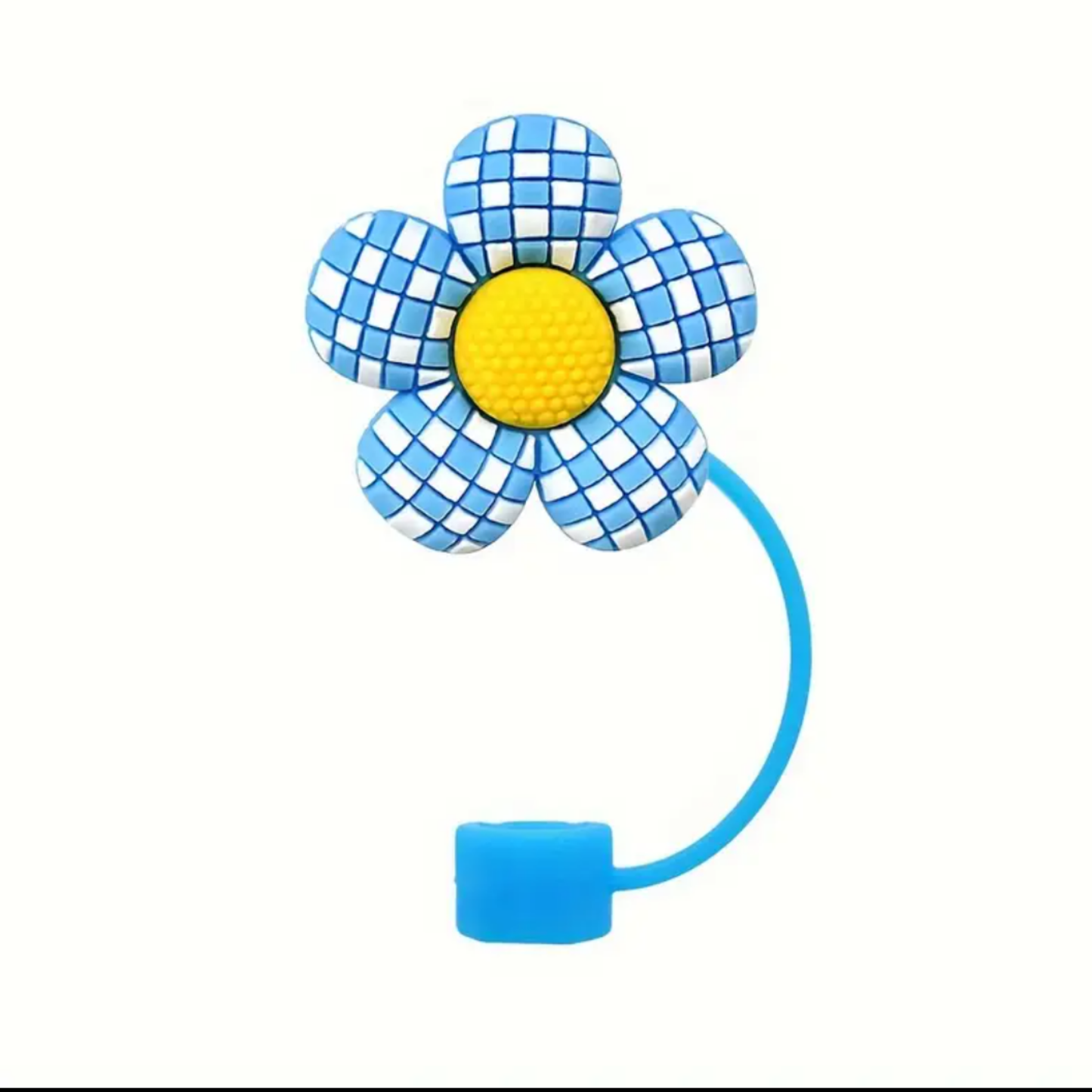 Floral Straw Toppers 10mm– Reusable Silicone Flower Covers for Tumblers & Cups | Cute & Functional Drink Accessories