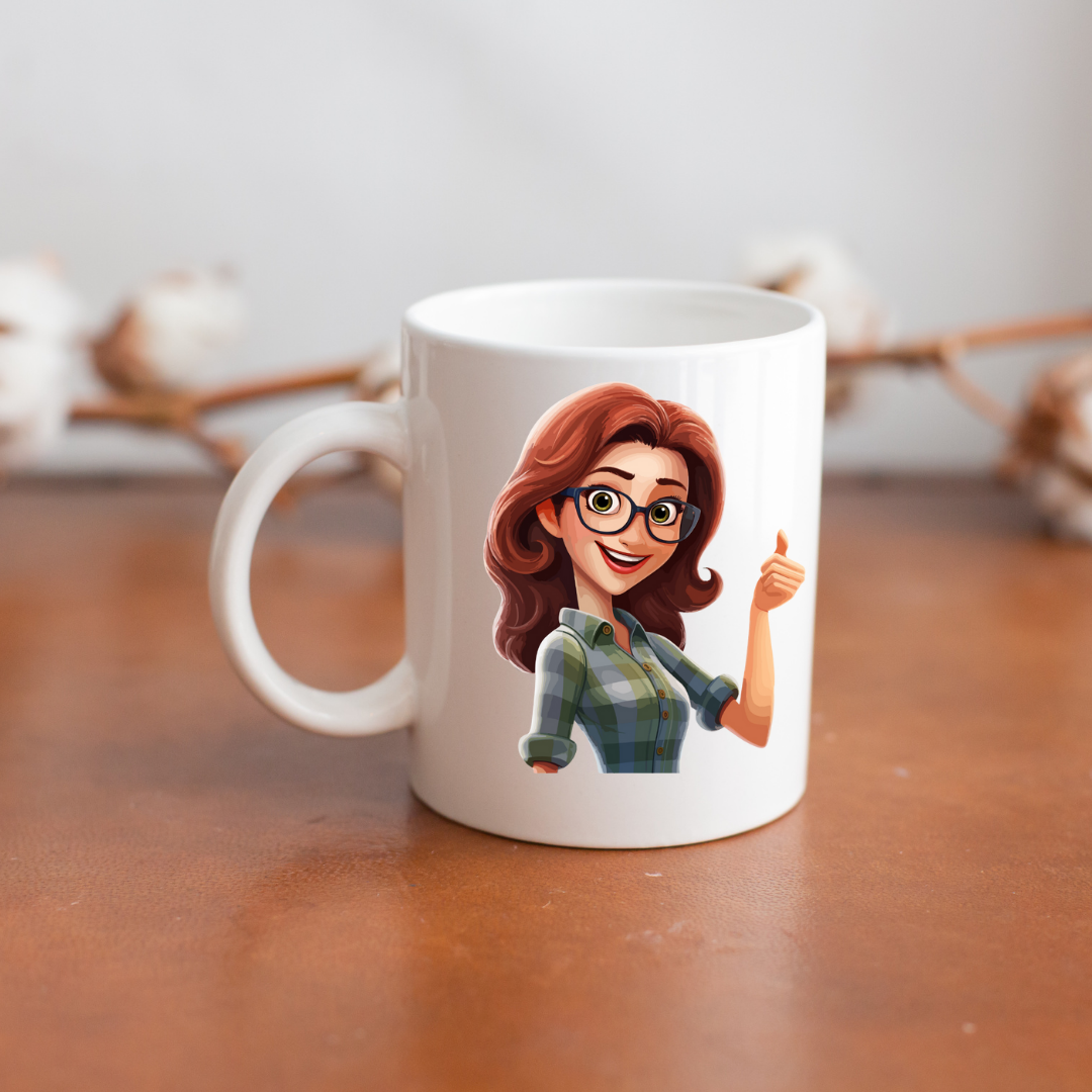 Girly Collection 12oz ceramic mug Gift Mug, Girlfriend Boyfriend Gift, Artisan Handmade Coffee Cup, Gifts Personalized Coffee Mug, Mug for Men Women, mug gift for her best friend tumbler