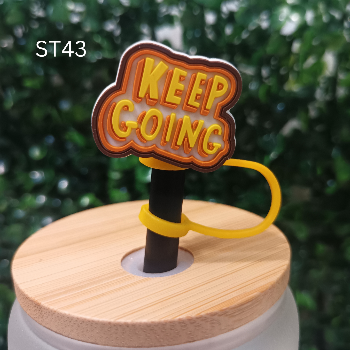 Positive Message Straw Topper – Tumbler Accessory 10mm