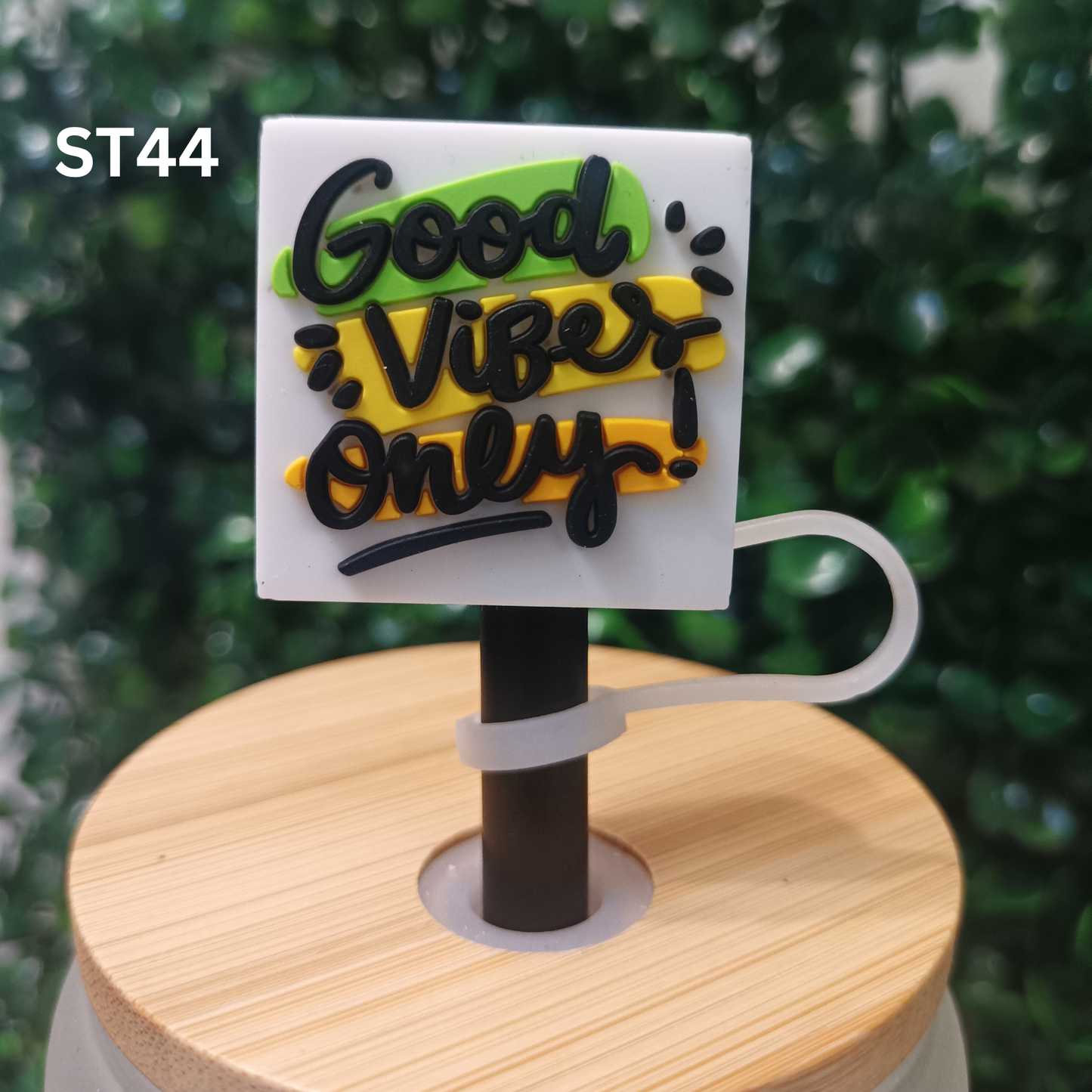 Positive Message Straw Topper – Tumbler Accessory 10mm