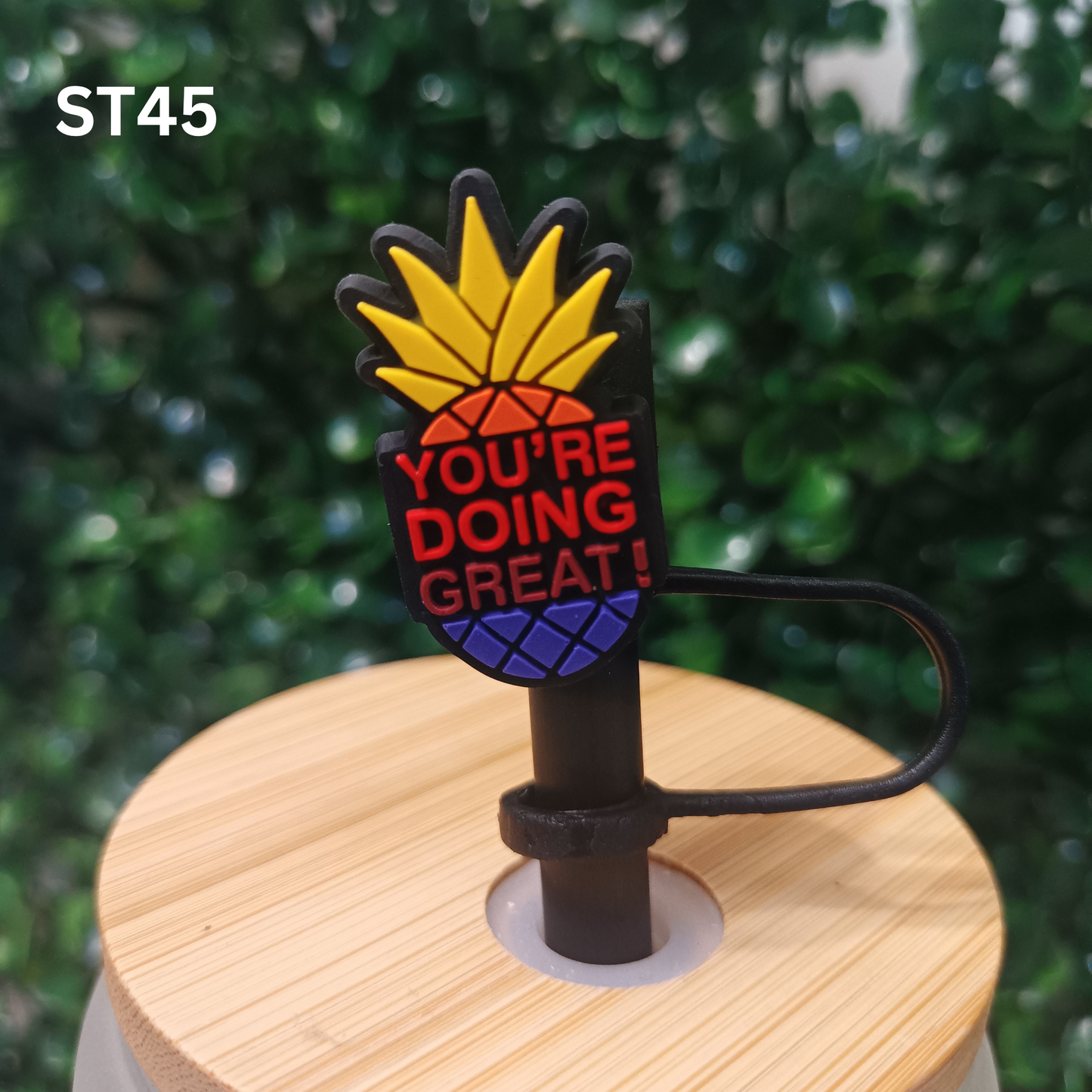 Positive Message Straw Topper – Tumbler Accessory 10mm