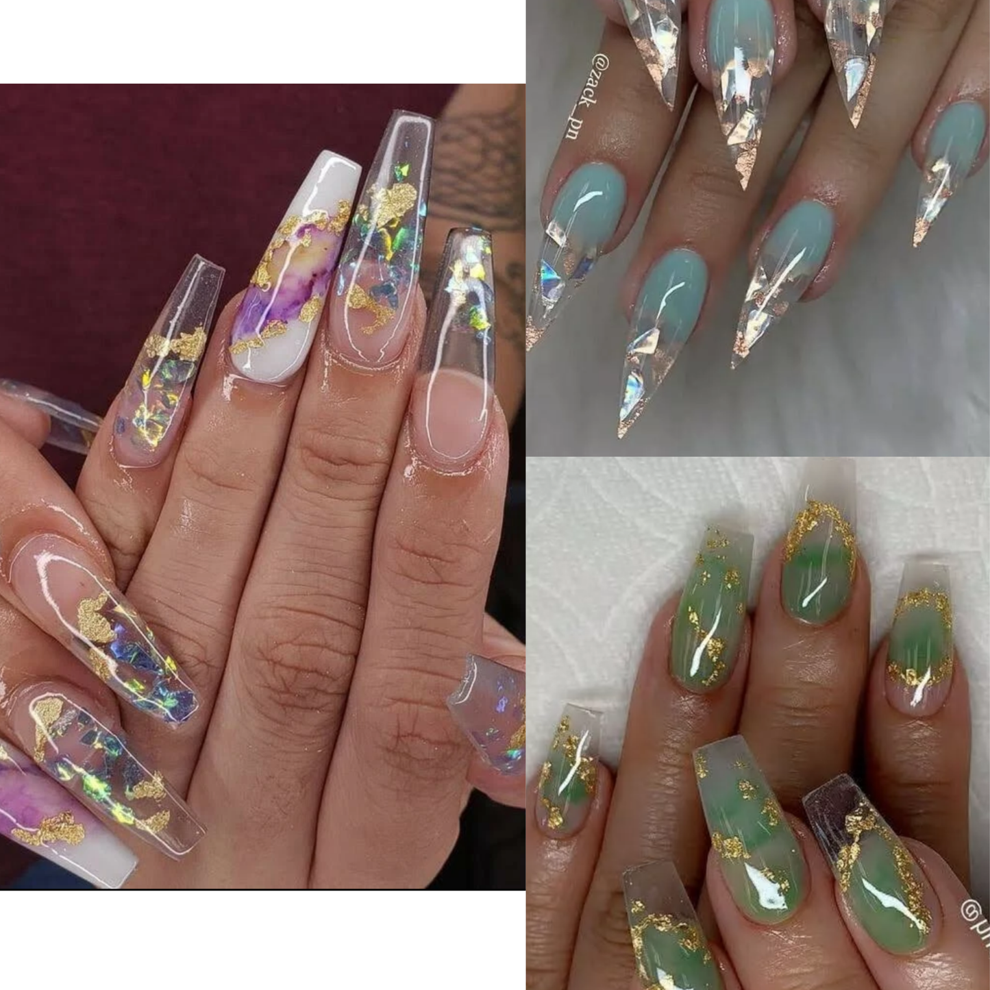 Set 12 color NEW Nail Foil design3D acrylic, dipping,gel, nail design