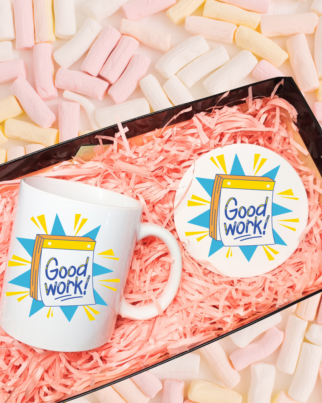 Ceramic Mug 12oz & Coaster 4in,The Perfect Gift for Coffee Lovers!