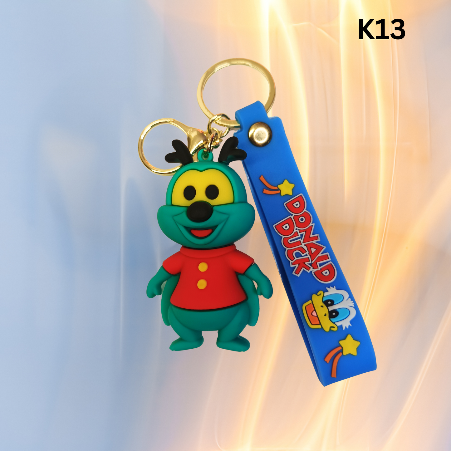 Cute Cartoon Bug Keychain Animal Bag Charm Silicone Wrist Strap